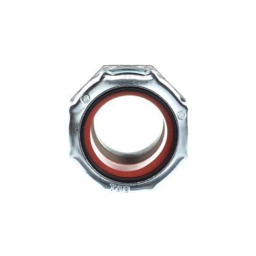 Thomas & Betts T&B® 2522 Ranger® Liquidtight Strain Relief Straight Cord Connector, 1/2 In Trade, 3/8 To 1/2 In Cable Openings, Die Cast Zinc, Zinc Plated